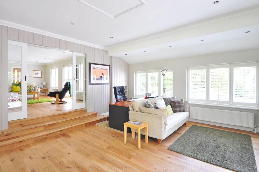 Area rug in a Hamden, CT living room cleaned by a professional rug cleaning service